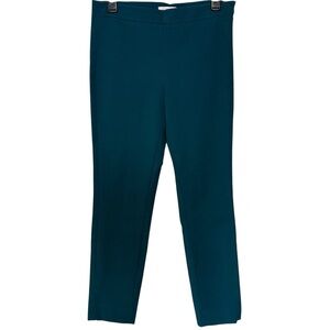 Tory Burch Teal Skinny Ankle Dress Pants Womens Size 8
